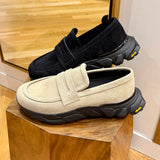 BEAMS Suede Sneaker Loafers