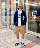 BEAMS x POLO RALPH LAUREN LS V-NECK VARSITY CARDIGAN