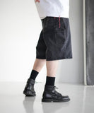 BEAMS JAPAN MONSTER STRETCH DENIM PAINTER SHORTS