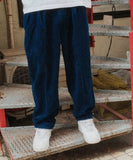 BEAMS JAPAN 2-Pleat Indigo Corduroy Pants