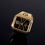 mastermind JAPAN x HIDAKA SKULL RING WATCH [ Gold ]