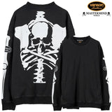 MASTERMIND WORLD x VANSON BOXY FIT DAMEGED CREWNECK SWEATSHIRT