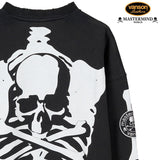 MASTERMIND WORLD x VANSON BOXY FIT DAMEGED CREWNECK SWEATSHIRT