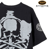 MASTERMIND WORLD x VANSON REGULAR FIT DAMEGED THERMAL S/S TEE