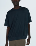 SOPHNET. 24S/S WASHABLE WOOL HEM RIBBED S/S TOP [ SOPH-240054 ]