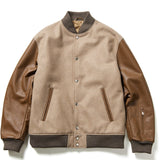 SOPHNET. 24A/W LEATHER SLEEVE VARSITY JACKET [ SOPH-242009 ]