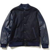 SOPHNET. 24A/W LEATHER SLEEVE VARSITY JACKET [ SOPH-242009 ]