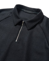 SOPHNET. 24A/W HARD MELTON HALF ZIP L/S POLO [ SOPH-242012 ]