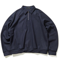 SOPHNET. 24A/W HARD MELTON HALF ZIP L/S POLO [ SOPH-242012 ]