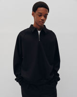 SOPHNET. 24A/W HARD MELTON HALF ZIP L/S POLO [ SOPH-242012 ]