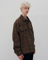 SOPHNET. 24A/W TWEED COTTON CHECK CPO SHIRT [ SOPH-242023 ]