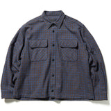 SOPHNET. 24A/W TWEED COTTON CHECK CPO SHIRT [ SOPH-242023 ]