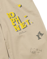 SOPHNET. 25S/S SIMON TAYLOR: LOGO CHINO PANTS [ SOPH-250075 ]