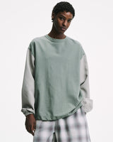 SOPHNET. 25A/W FABRIC-MIX L/S TOP [ SPNT-252022 ]