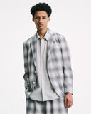 SOPHNET. 25A/W HIGH-TWIST OMBRE CHECK JACKET [ SPNT-252029 ]