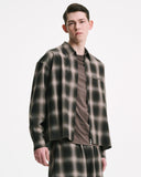 SOPHNET. 25A/W HIGH-TWIST OMBRE CHECK ZIP BLOUSON [ SPNT-252030 ]