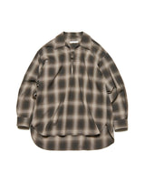 SOPHNET. 25A/W HIGH-TWIST OMBRE CHECK SKIPPER SHIRT [ SPNT-252031 ]