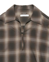 SOPHNET. 25A/W HIGH-TWIST OMBRE CHECK SKIPPER SHIRT [ SPNT-252031 ]