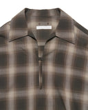 SOPHNET. 25A/W HIGH-TWIST OMBRE CHECK SKIPPER SHIRT [ SPNT-252031 ]