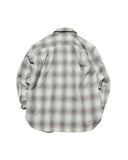 SOPHNET. 25A/W HIGH-TWIST OMBRE CHECK SKIPPER SHIRT [ SPNT-252031 ]