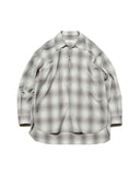 SOPHNET. 25A/W HIGH-TWIST OMBRE CHECK SKIPPER SHIRT [ SPNT-252031 ]