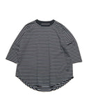 SOPHNET. 25A/W SUPIMA COTTON RAGLAN 3/4 WIDE TEE [ SPNT-252053 ]