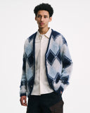 SOPHNET. 25A/W MOHAIR ARGYLE CARDIGAN [ SPNT-252080 ]