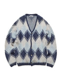 SOPHNET. 25A/W MOHAIR ARGYLE CARDIGAN [ SPNT-252080 ]