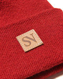 SOPHNET. 25A/W LEATHER PATCH KNIT CAP [ SPNT-252084 ]
