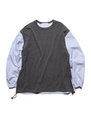 SOPHNET. 26A/W FABRIC-MIX L/S TOP [ SPNT-262045 ]