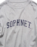 [ Pre-order ] SOPHNET. 26A/W COLLEGE LOGO COLOR RIBBED L/S WIDE TEE [ SPNT-262071 ]