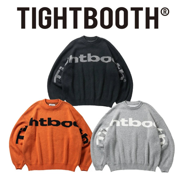 TIGHTBOOTH 24A/W BIG LOGO KNIT SWEATER [ FW24-KN02 ]