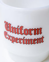 uniform experiment 23A/W GOTHIC LOGO MILK GLASS MUG CUP [ UE-232037 ]