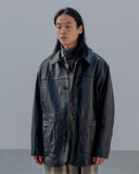 uniform experiment 25A/W LEATHER CAR COAT [ UE-252000 ]