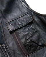 uniform experiment 25A/W LEATHER 4POCKET VEST [ UE-252001 ]