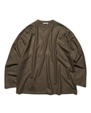 uniform experiment 25A/W SILKY MILLED WOOL LOOSE L/S TEE [ UE-252043 ]