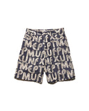 uniform experiment 25A/W OVERFLOW DENIM SHORTS [ UE-252047 ]