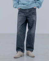 uniform experiment 25A/W WASHED DENIM BOLD-FIT JEANS [ UE-252053 ]