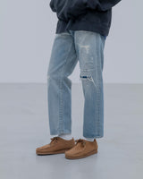 uniform experiment 25A/W DAMAGED DENIM REGULAR-FIT JEANS [ UE-252054 ]