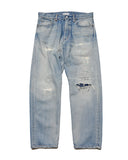 uniform experiment 25A/W DAMAGED DENIM REGULAR-FIT JEANS [ UE-252054 ]