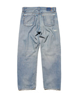 uniform experiment 25A/W DAMAGED DENIM REGULAR-FIT JEANS [ UE-252054 ]