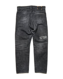 uniform experiment 25A/W DAMAGED DENIM TAPERED-FIT JEANS [ UE-252055 ]