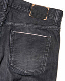 uniform experiment 25A/W DAMAGED DENIM TAPERED-FIT JEANS [ UE-252055 ]