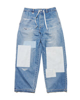 uniform experiment 25A/W PATCHWORKED DENIM WIDE-FITJEANS [ UE-252056 ]