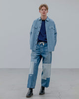 uniform experiment 25A/W PATCHWORKED DENIM WIDE-FITJEANS [ UE-252056 ]