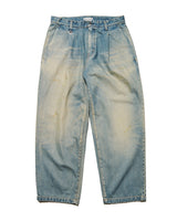 uniform experiment 25A/W FADE DENIM BOLD-FIT TUCK JEANS [ UE-252057 ]