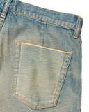 uniform experiment 25A/W FADE DENIM BOLD-FIT TUCK JEANS [ UE-252057 ]