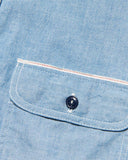 uniform experiment 25A/W WASHED CHAMBRAY SHIRT [ UE-252058 ]