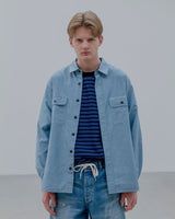 uniform experiment 25A/W WASHED CHAMBRAY SHIRT [ UE-252058 ]