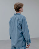 uniform experiment 25A/W WASHED CHAMBRAY SHIRT [ UE-252058 ]